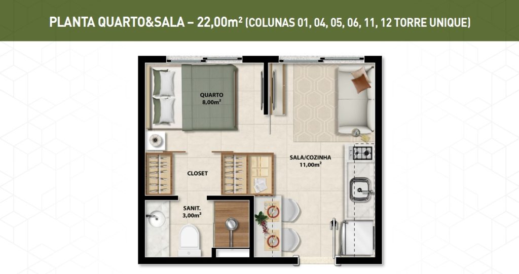 Aluguel de Apto de 1 quarto na Federação em Salvador