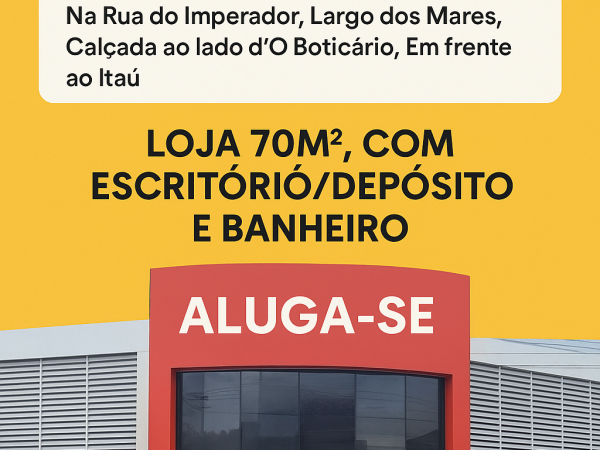 Alugo Loja comercial de 94 metros na Calçada em Salvador
