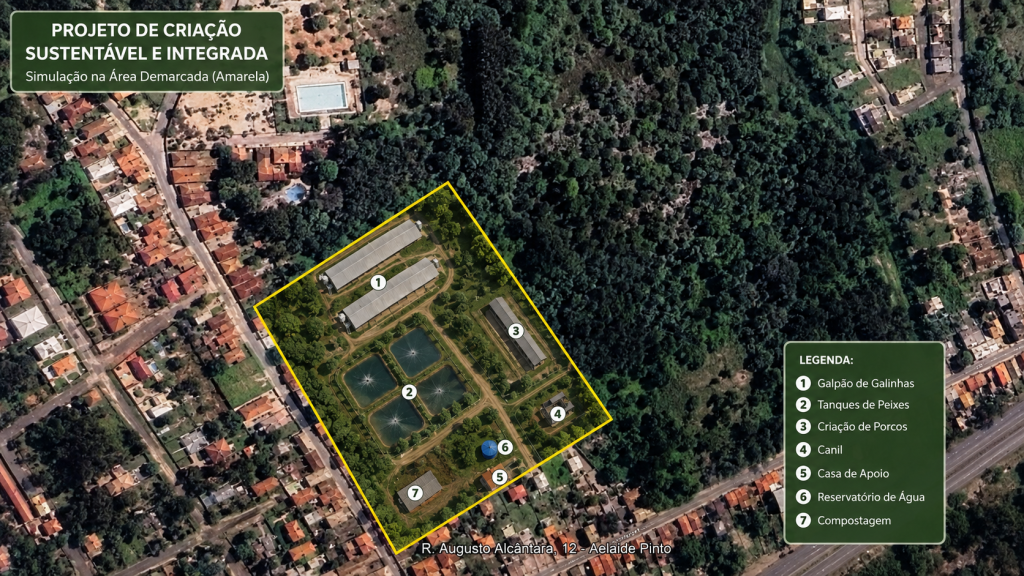 Projeto Rural Integrado: Produção de Aves, Peixes, Suínos, Cultivo Orgânico e Canil em uma Única Propriedade